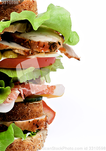Image of Turkey Meat Sandwich