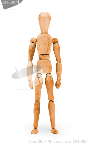 Image of Wood figure mannequin with bodypaint - Orange