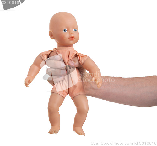 Image of Adult with baby toy (no trademark)