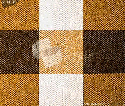 Image of Beige, Orange and Brown Gingham Tablecloth