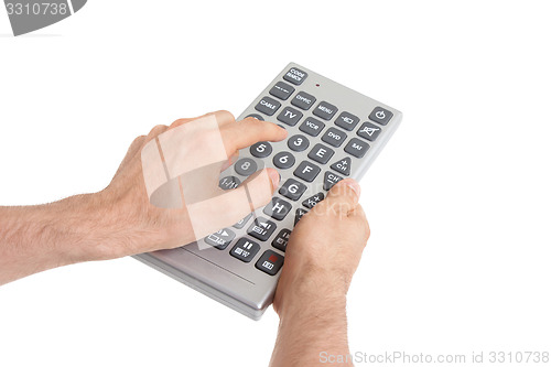 Image of Media conceptual image - Unusual large remote control