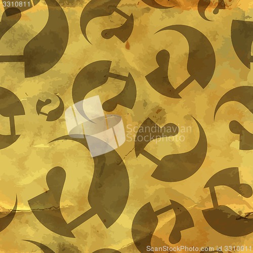 Image of Questions. Seamless pattern.