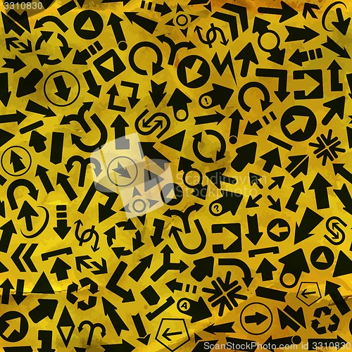Image of Arrows. Seamless pattern.