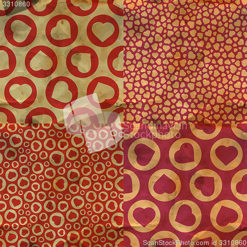 Image of Hearts. Seamless pattern.