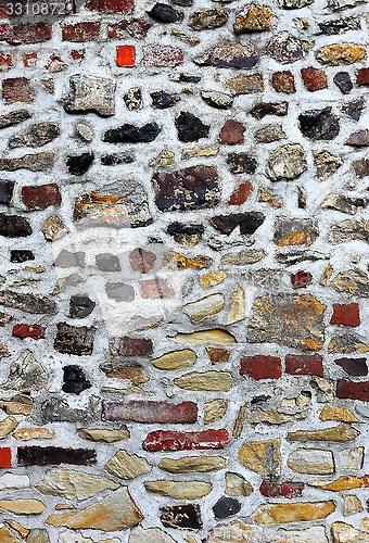 Image of Ancient stone wall background