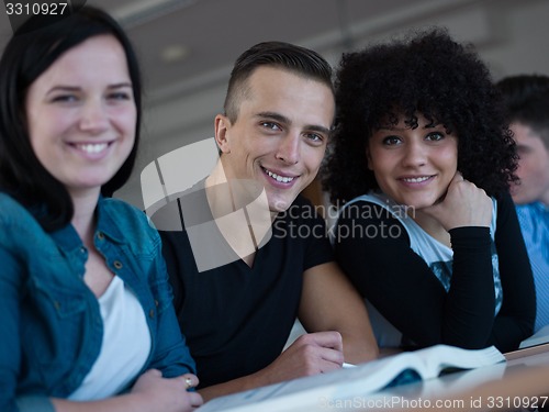 Image of students group  study