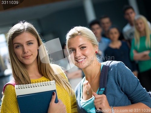 Image of students group  study