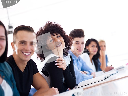 Image of students group  study