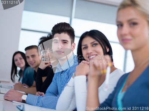Image of students group  study