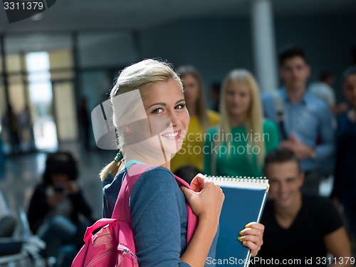 Image of students group  study