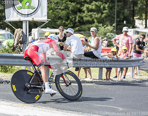 Image of The Cyclist Yury Trofimov - Tour de France 2014