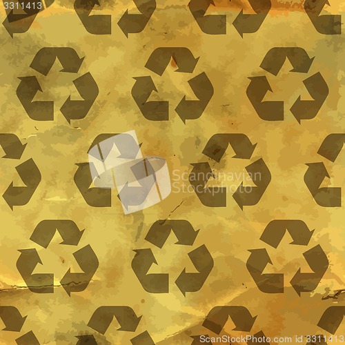 Image of Recycle. Seamless pattern.