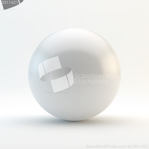 Image of Sphere. 3D vector illustration. 