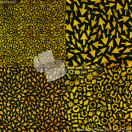 Image of Arrows. Seamless pattern.