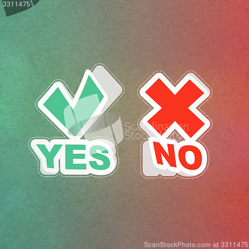 Image of Yes and No icon.