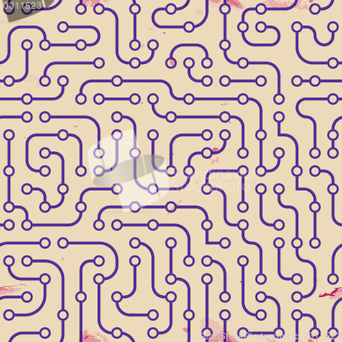 Image of Electronic circuit board. Seamless pattern.