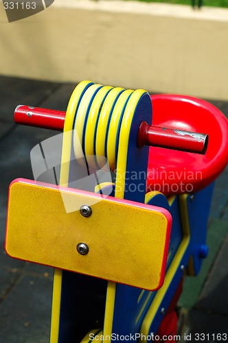 Image of Close shot of toy bicycle
