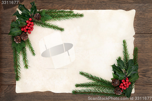 Image of Christmas Floral Border
