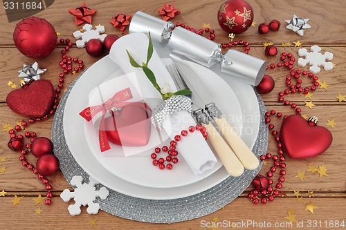 Image of Christmas Dinner Place Setting