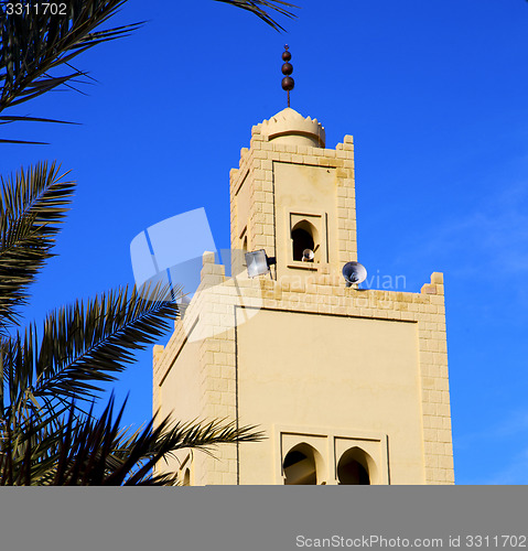 Image of  the history  symbol  in morocco  africa  minaret religion and  