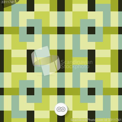 Image of Seamless mosaic pattern. Geometric background. 