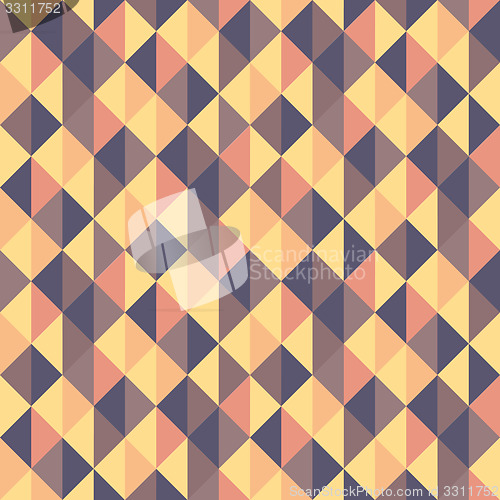 Image of Seamless geometric triangles background. Mosaic. 