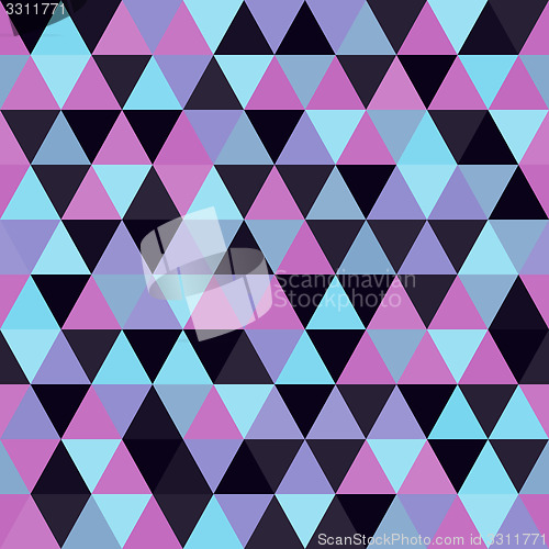 Image of Seamless geometric triangles background. Mosaic. 