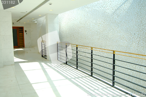 Image of Corridor of modern office building