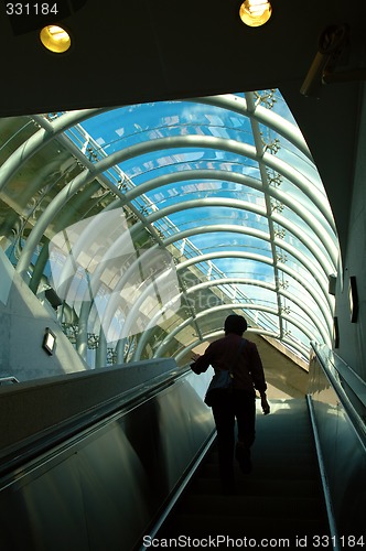 Image of Subway escalator