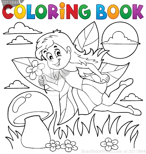 Image of Coloring book with fairy 1