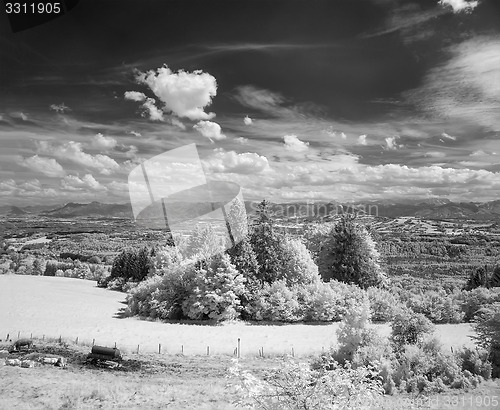 Image of infrared photography landscape