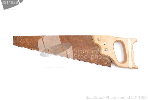 Image of Hand saw on white