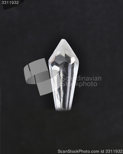 Image of Glass crystal on black