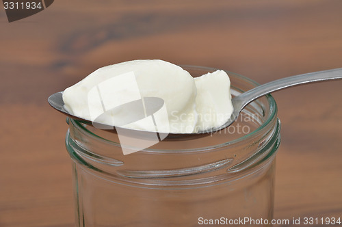 Image of Spoon with yoghurt