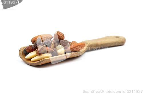 Image of Trail mix on shovel