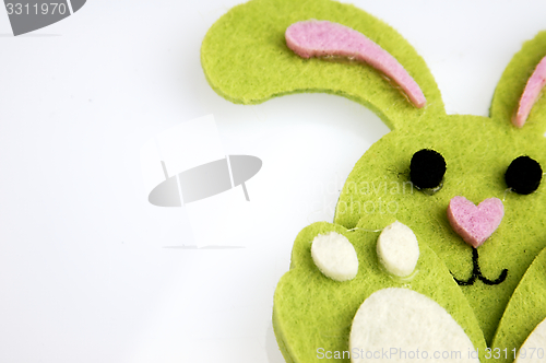 Image of Small Easter bunny toy.