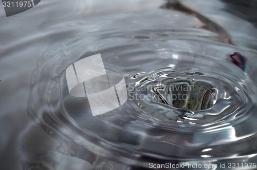 Image of Drop of water splashed creates waves.