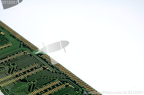 Image of Ram memory seen from below.