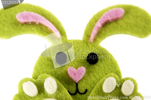 Image of Small Easter bunny toy.