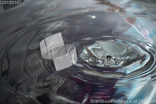 Image of Drop of water splashed creates waves.