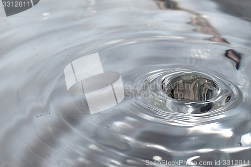 Image of Drop of water splashed creates waves.