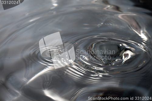 Image of Drop of water splashed creates waves.