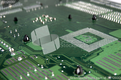 Image of Motherboard view from below.