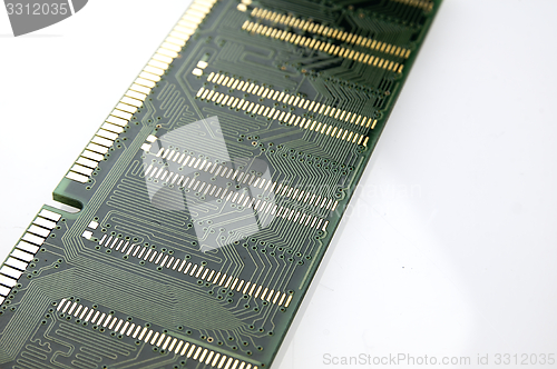 Image of Ram memory seen from below.