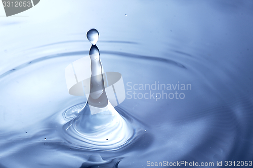 Image of Drop of water splashed creates waves.