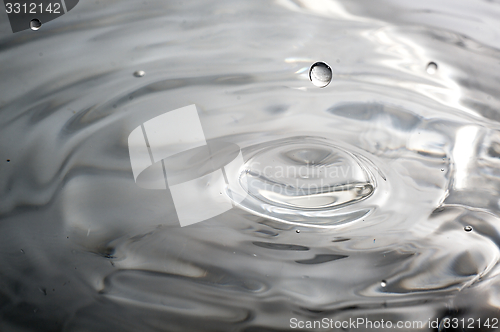 Image of Drop of water splashed creates waves.