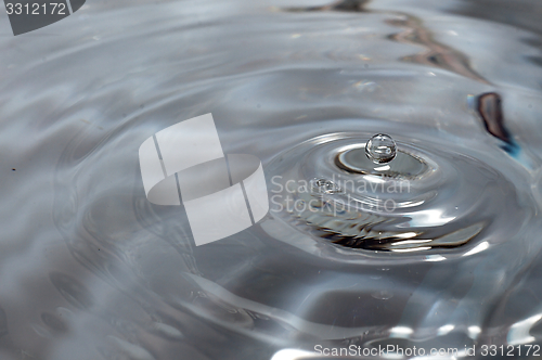 Image of Drop of water splashed creates waves.