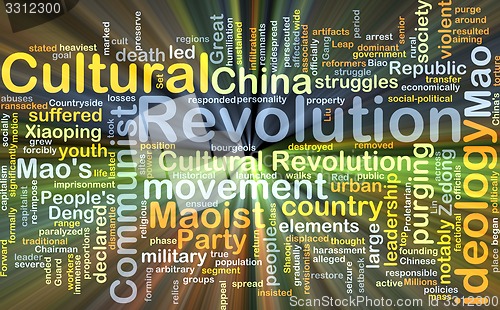 Image of Cultural Revolution background concept glowing