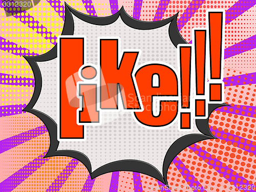 Image of Like comic speech bubble 