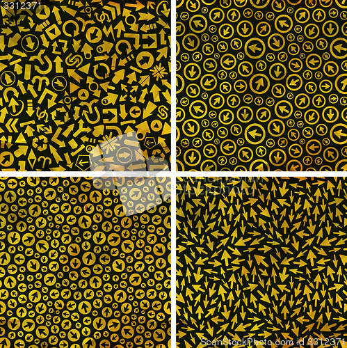 Image of Arrows. Seamless pattern.